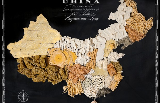 TOP10: Mapy krajów i kontynentów stworzone z jedzenia