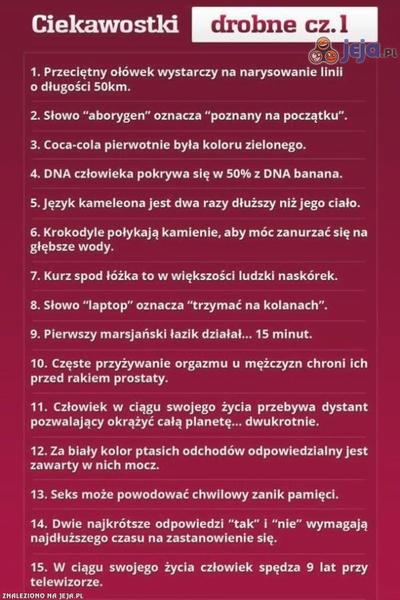 Ciekawostki o zwierzętach